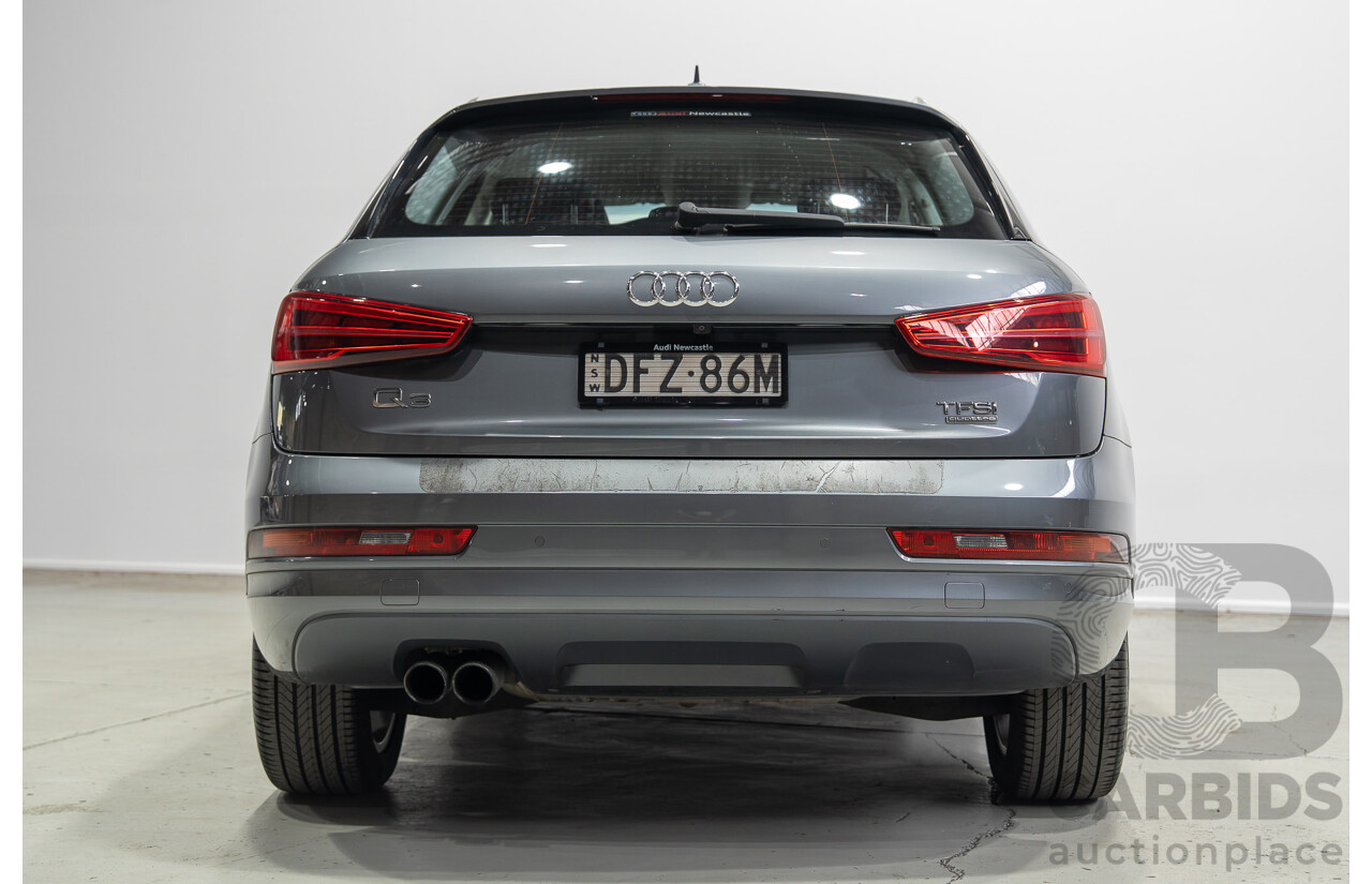 06/2016 Audi Q3 2.0 TFSI Sport Quattro 132kW (AWD) 8U MY16 4d Wagon Monsoon Gray Metallic Turbo 2.0L