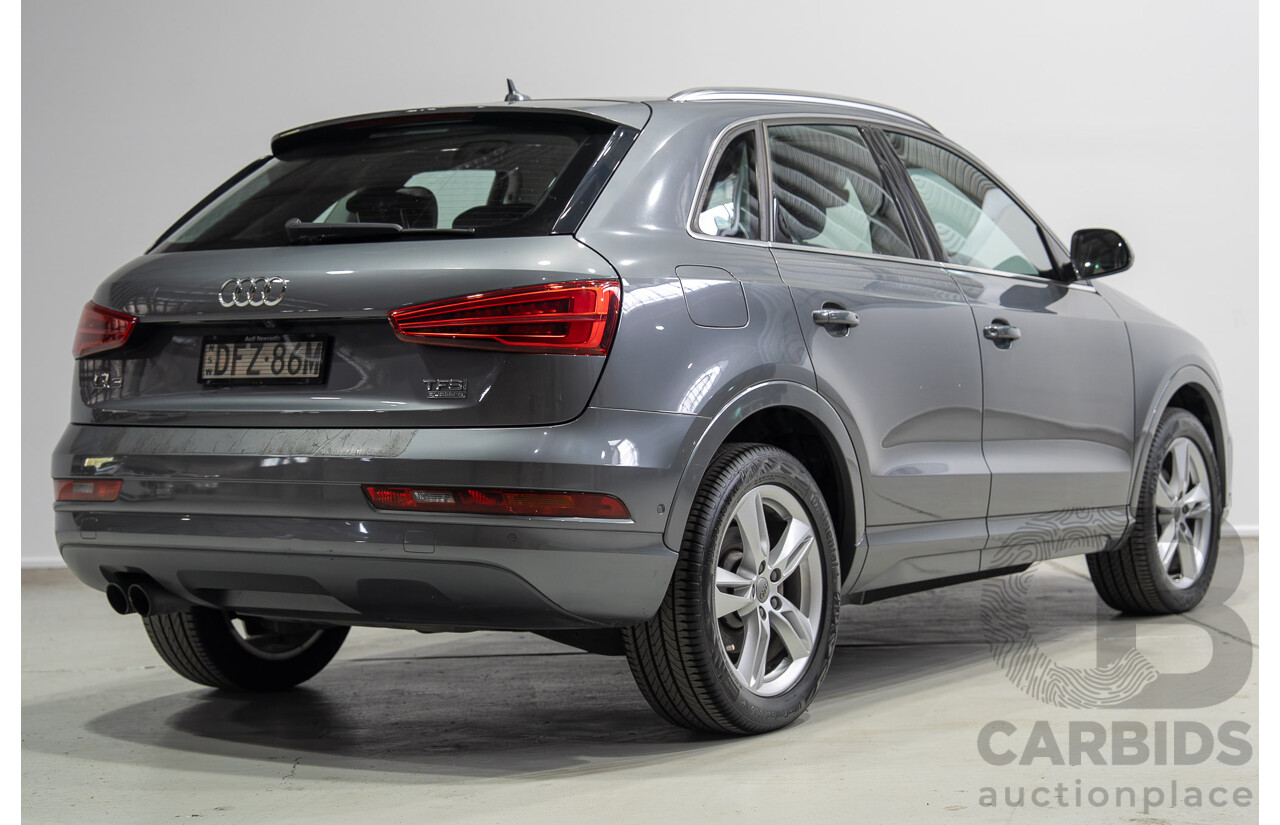 06/2016 Audi Q3 2.0 TFSI Sport Quattro 132kW (AWD) 8U MY16 4d Wagon Monsoon Gray Metallic Turbo 2.0L