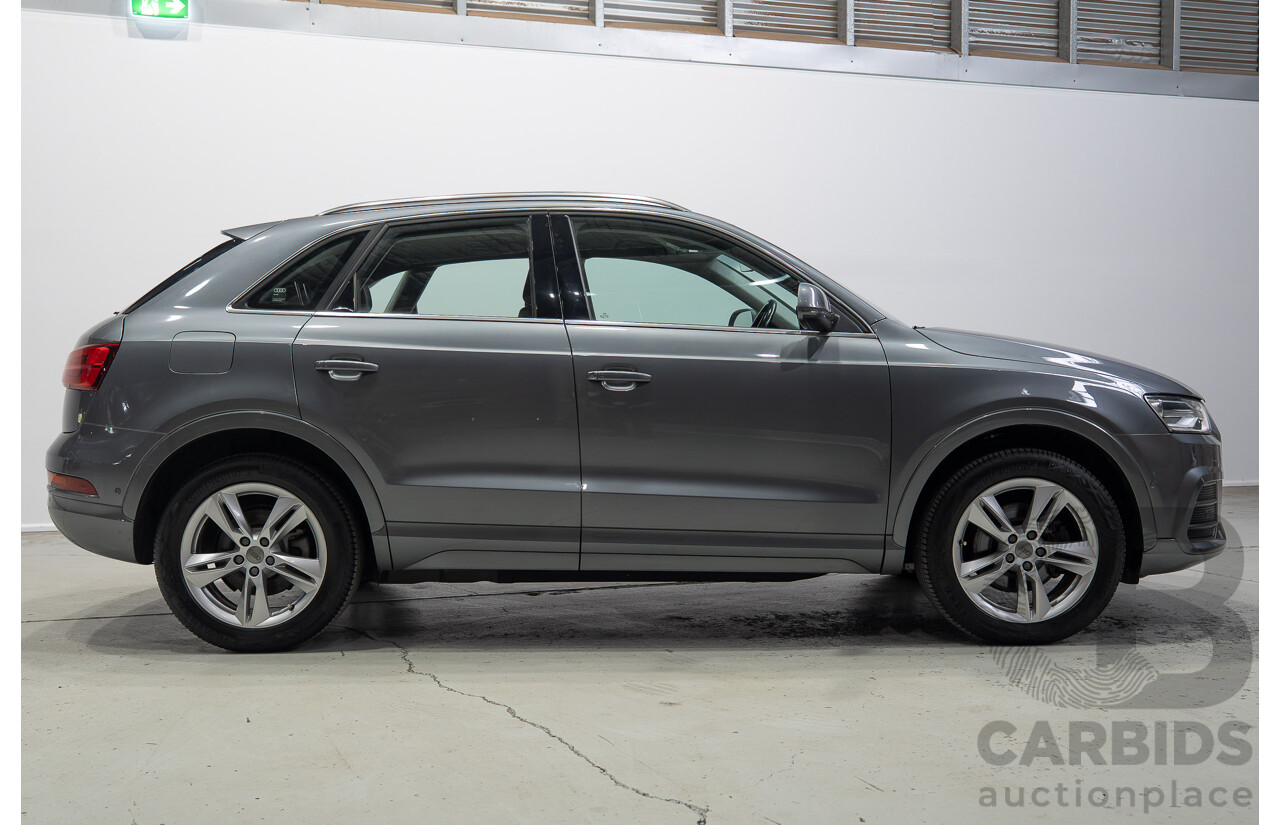 06/2016 Audi Q3 2.0 TFSI Sport Quattro 132kW (AWD) 8U MY16 4d Wagon Monsoon Gray Metallic Turbo 2.0L