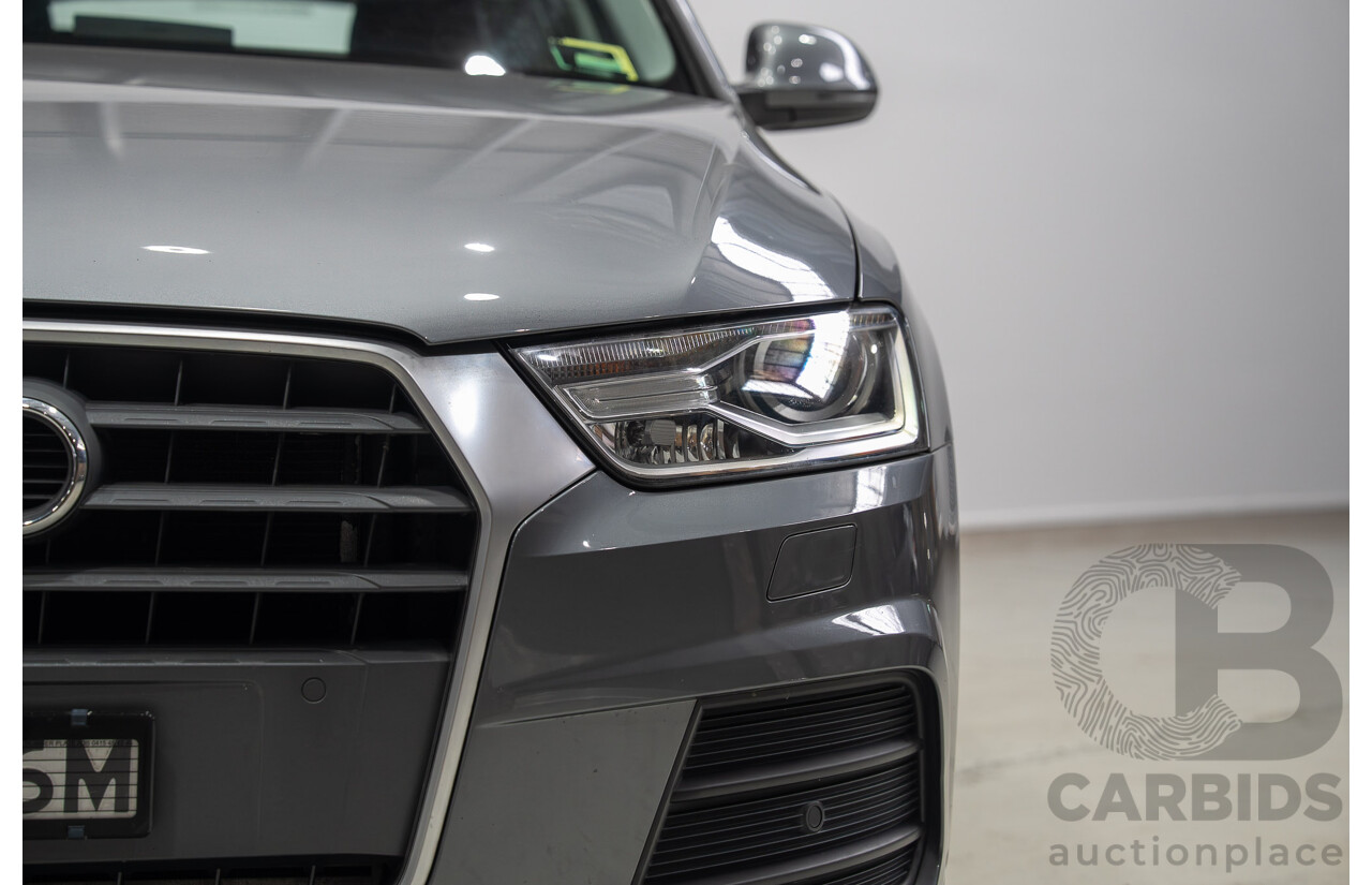 06/2016 Audi Q3 2.0 TFSI Sport Quattro 132kW (AWD) 8U MY16 4d Wagon Monsoon Gray Metallic Turbo 2.0L