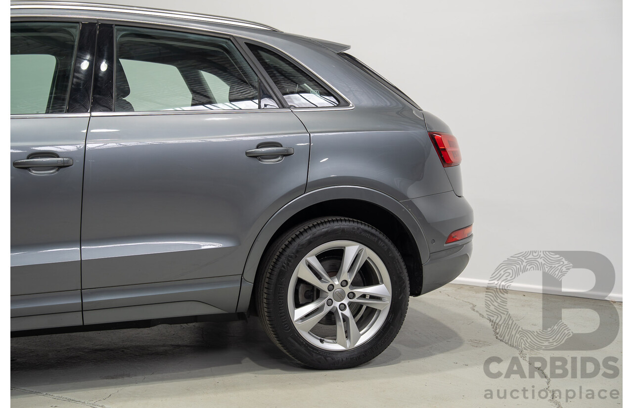 06/2016 Audi Q3 2.0 TFSI Sport Quattro 132kW (AWD) 8U MY16 4d Wagon Monsoon Gray Metallic Turbo 2.0L