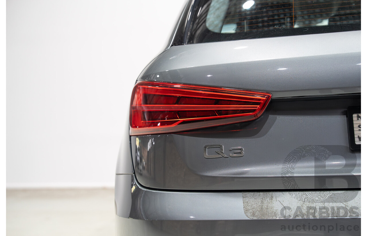 06/2016 Audi Q3 2.0 TFSI Sport Quattro 132kW (AWD) 8U MY16 4d Wagon Monsoon Gray Metallic Turbo 2.0L