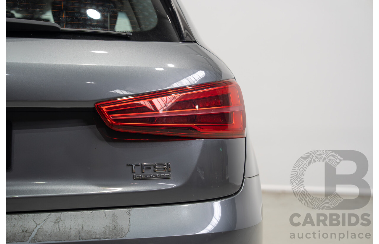 06/2016 Audi Q3 2.0 TFSI Sport Quattro 132kW (AWD) 8U MY16 4d Wagon Monsoon Gray Metallic Turbo 2.0L