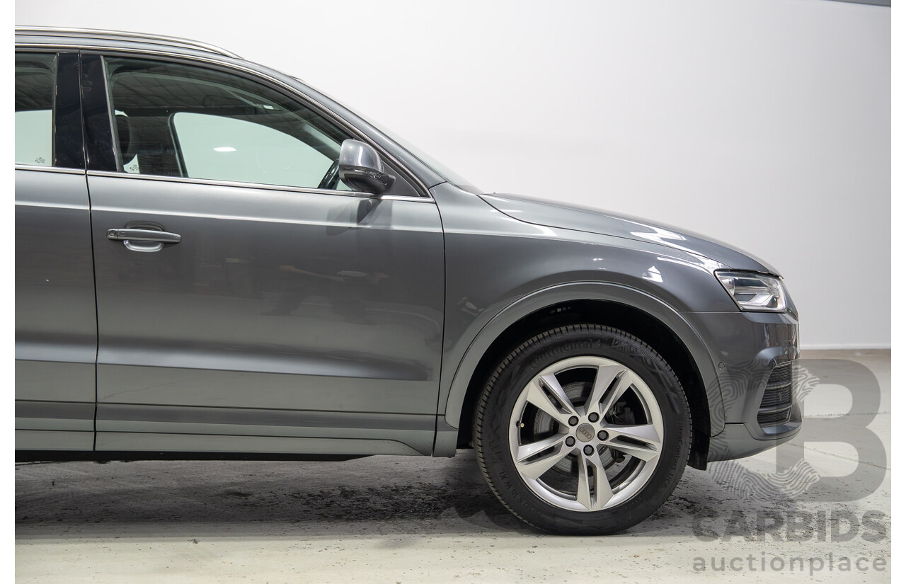 06/2016 Audi Q3 2.0 TFSI Sport Quattro 132kW (AWD) 8U MY16 4d Wagon Monsoon Gray Metallic Turbo 2.0L