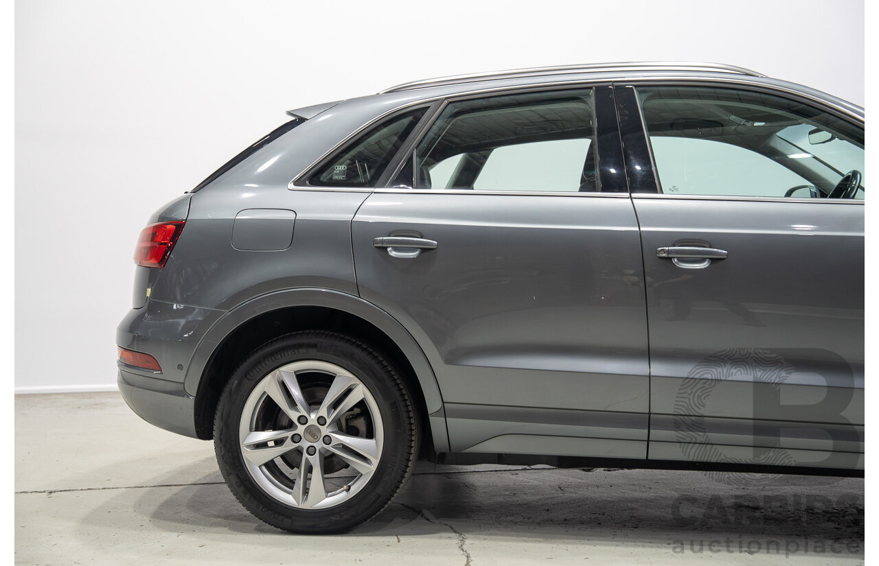 06/2016 Audi Q3 2.0 TFSI Sport Quattro 132kW (AWD) 8U MY16 4d Wagon Monsoon Gray Metallic Turbo 2.0L