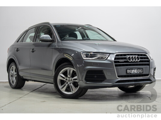 06/2016 Audi Q3 2.0 TFSI Sport Quattro 132kW (AWD) 8U MY16 4d Wagon Monsoon Gray Metallic Turbo 2.0L