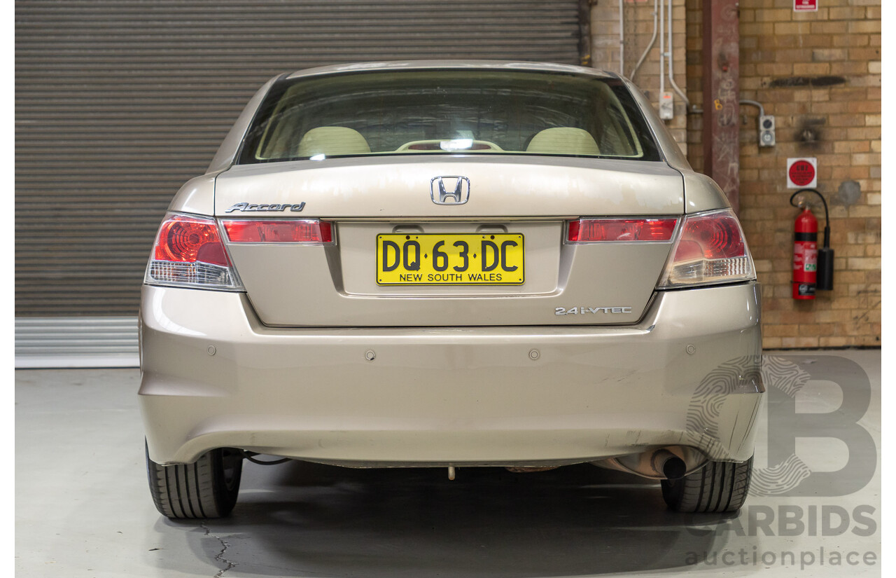 07/2008 Honda Accord VTi-L 4d Sedan Bold Beige Metallic 2.4L