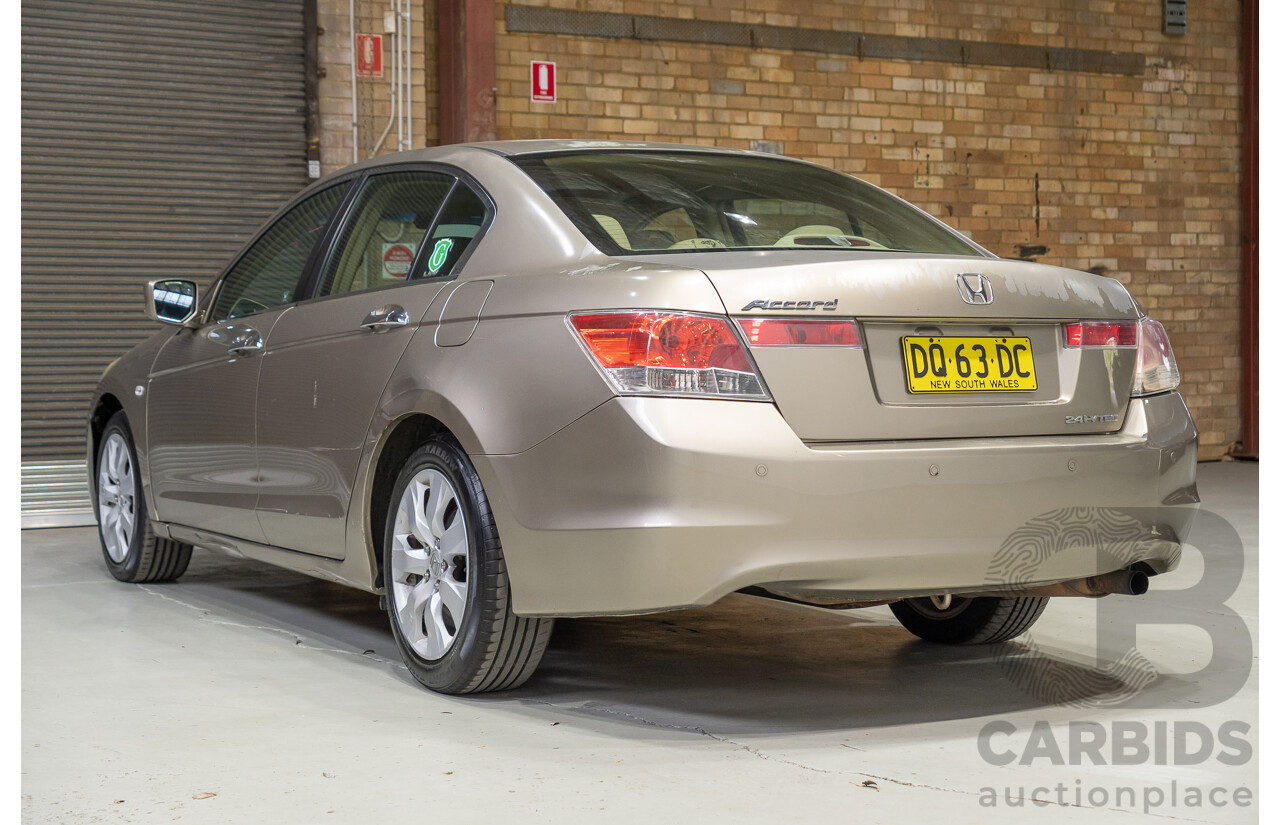 07/2008 Honda Accord VTi-L 4d Sedan Bold Beige Metallic 2.4L