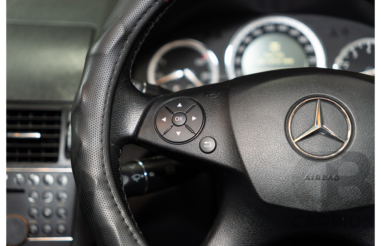 07/2007 Mercedes Benz C200 Kompressor Classic W204 4d Sedan Tanzanite Blue Metallic Supercharged 1.8L