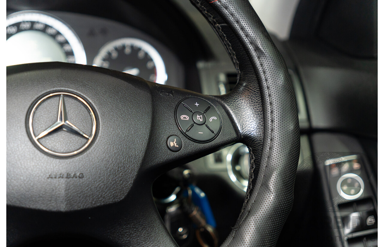 07/2007 Mercedes Benz C200 Kompressor Classic W204 4d Sedan Tanzanite Blue Metallic Supercharged 1.8L