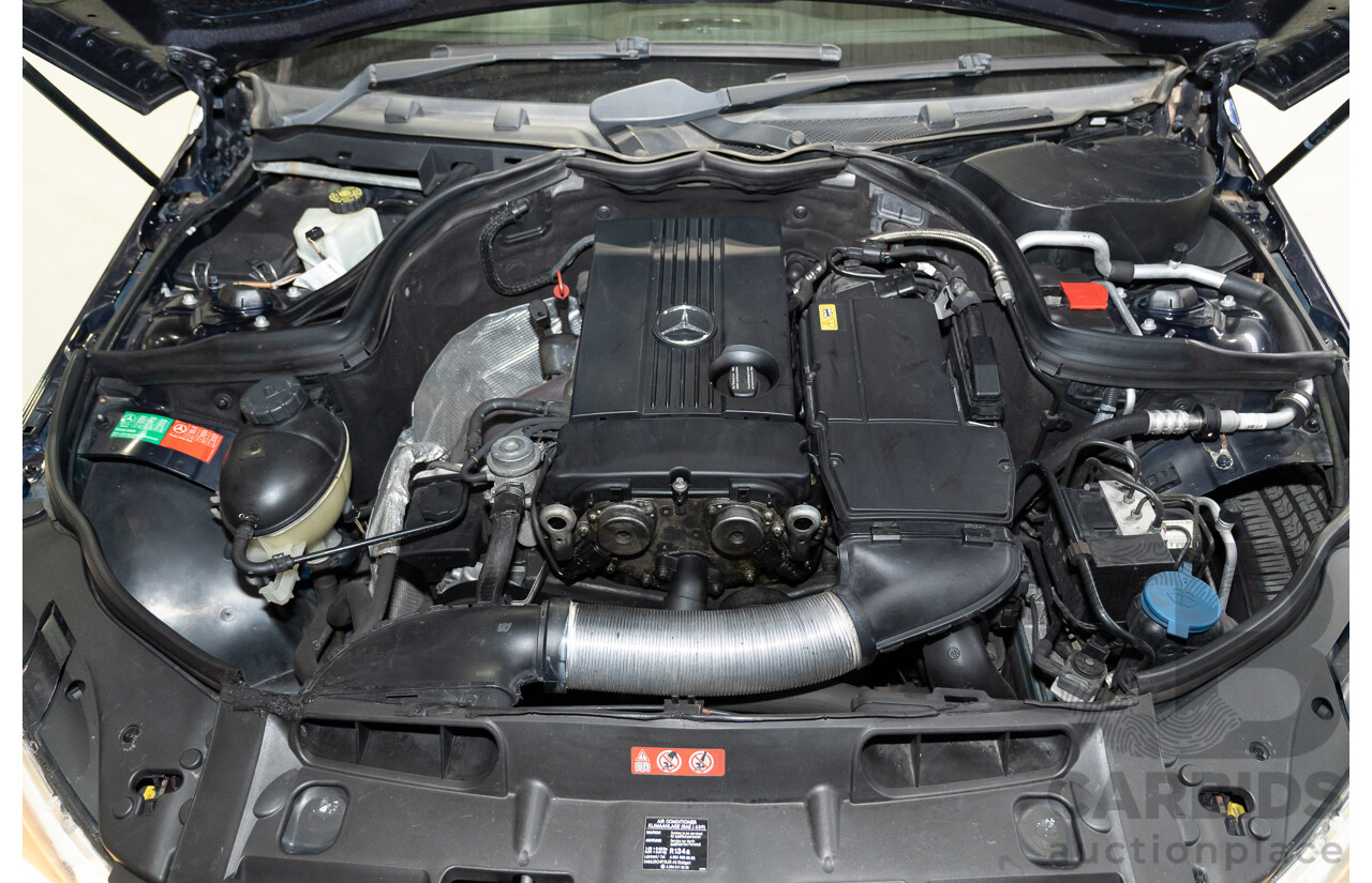 07/2007 Mercedes Benz C200 Kompressor Classic W204 4d Sedan Tanzanite Blue Metallic Supercharged 1.8L