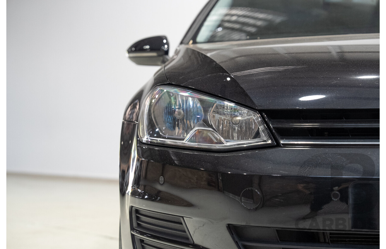 02/2015 Volkswagen Golf 90 TSI AU MY15 5d Hatchback Deep Black Pearl Turbo 1.4L