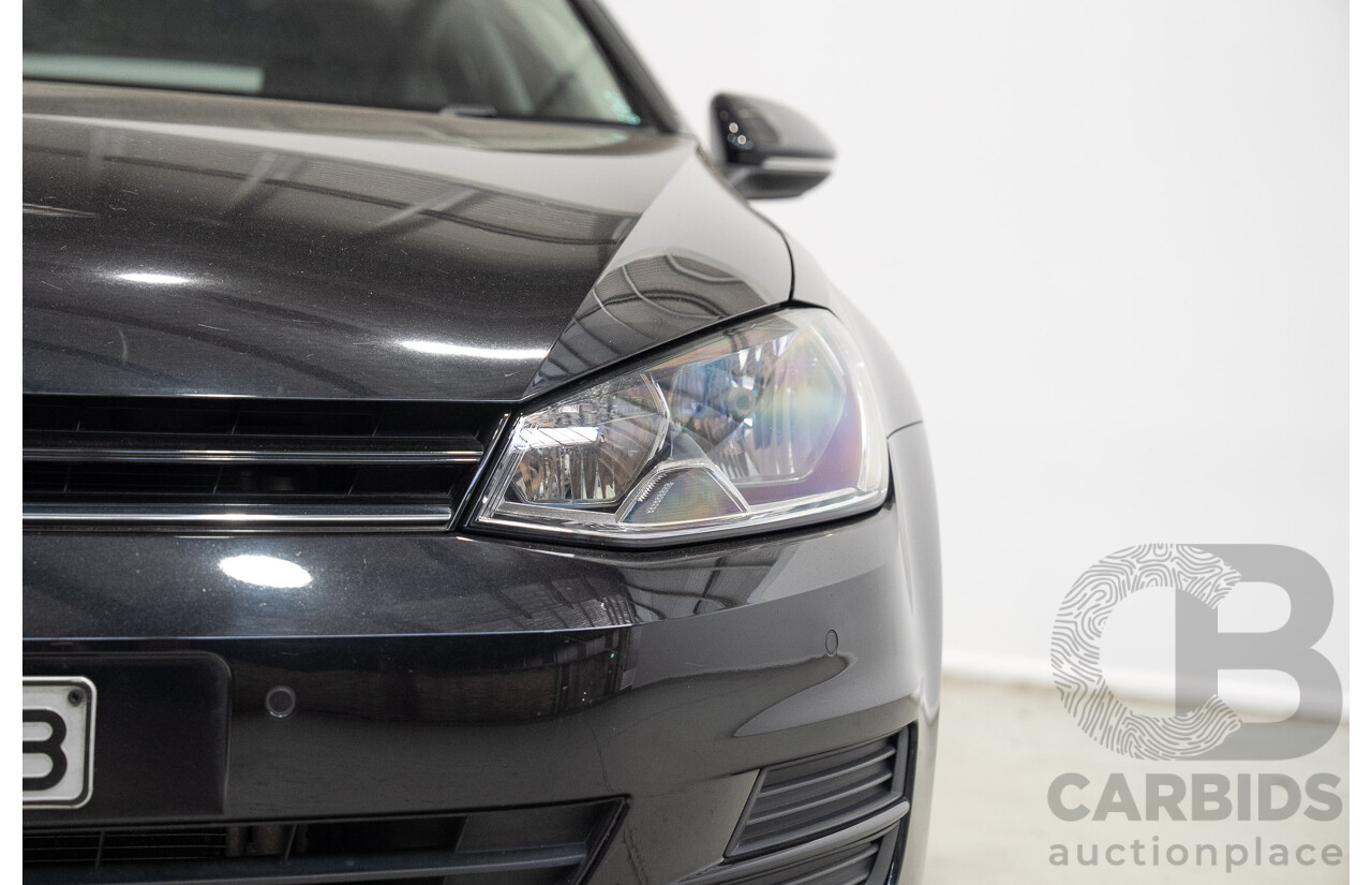 02/2015 Volkswagen Golf 90 TSI AU MY15 5d Hatchback Deep Black Pearl Turbo 1.4L
