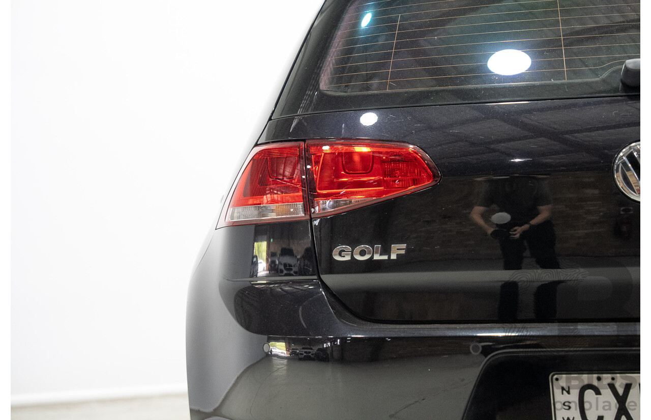 02/2015 Volkswagen Golf 90 TSI AU MY15 5d Hatchback Deep Black Pearl Turbo 1.4L