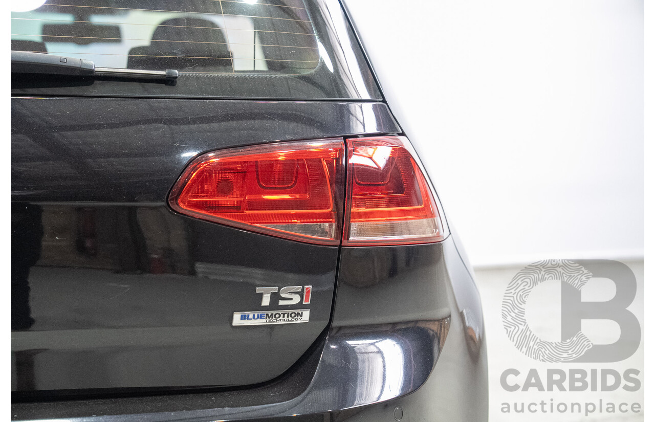 02/2015 Volkswagen Golf 90 TSI AU MY15 5d Hatchback Deep Black Pearl Turbo 1.4L