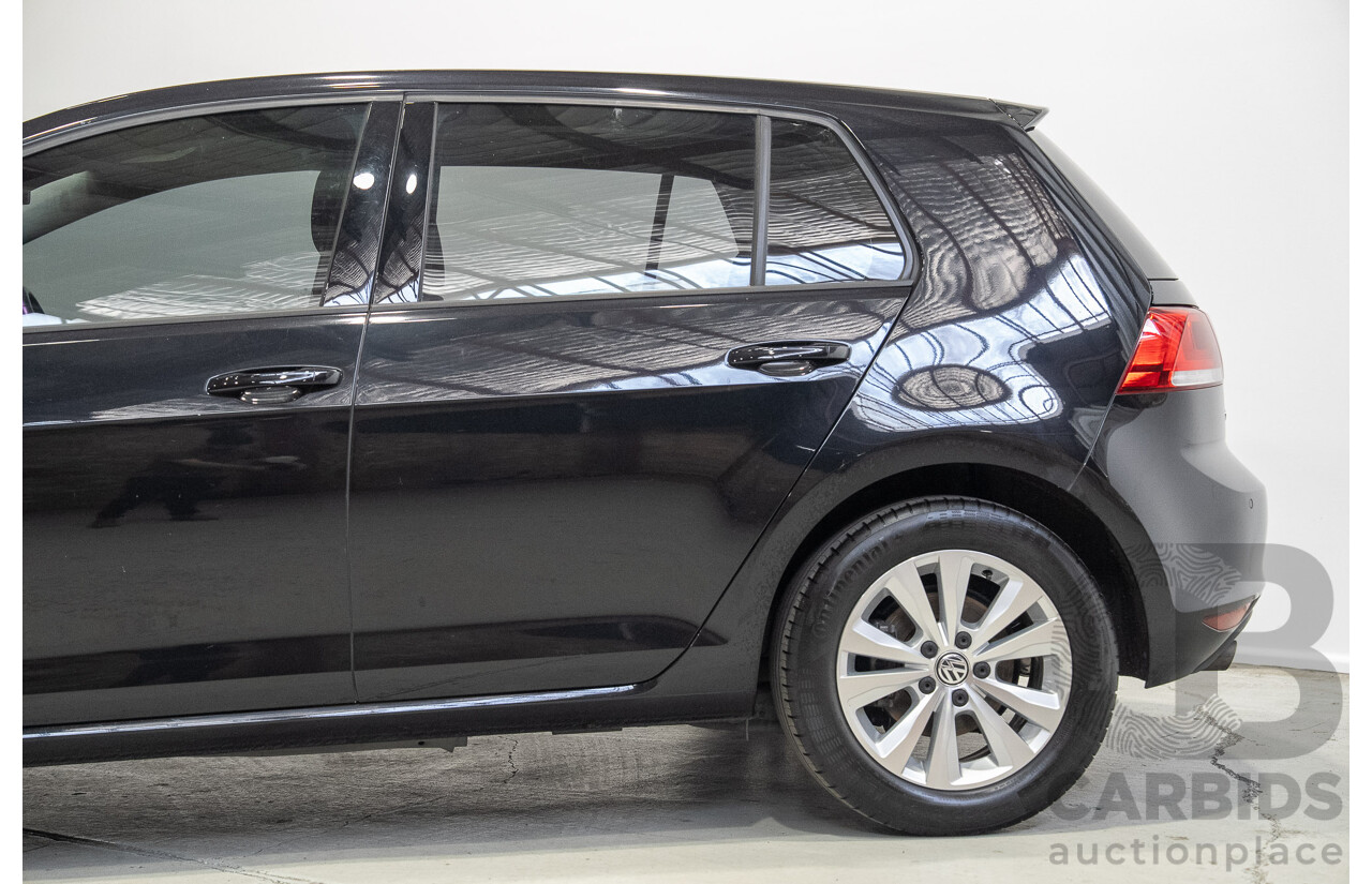 02/2015 Volkswagen Golf 90 TSI AU MY15 5d Hatchback Deep Black Pearl Turbo 1.4L