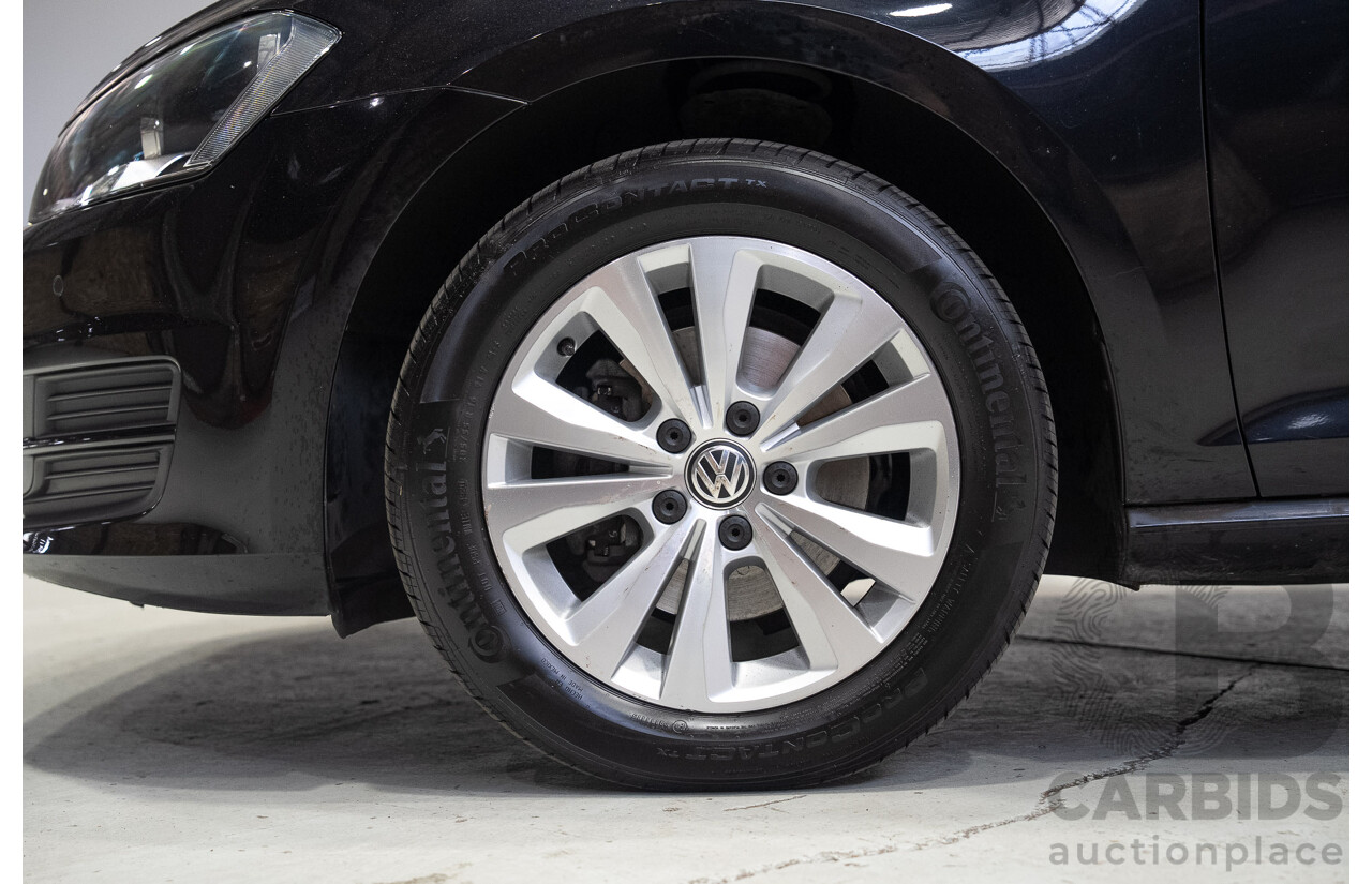 02/2015 Volkswagen Golf 90 TSI AU MY15 5d Hatchback Deep Black Pearl Turbo 1.4L
