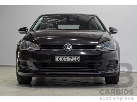 02/2015 Volkswagen Golf 90 TSI AU MY15 5d Hatchback Deep Black Pearl Turbo 1.4L