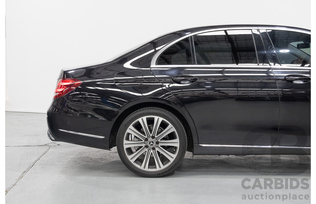 2/2019 Mercedes-Benz E220d 213 MY19 4d Saloon Obsidian Black Metallic Turbo 2.0L