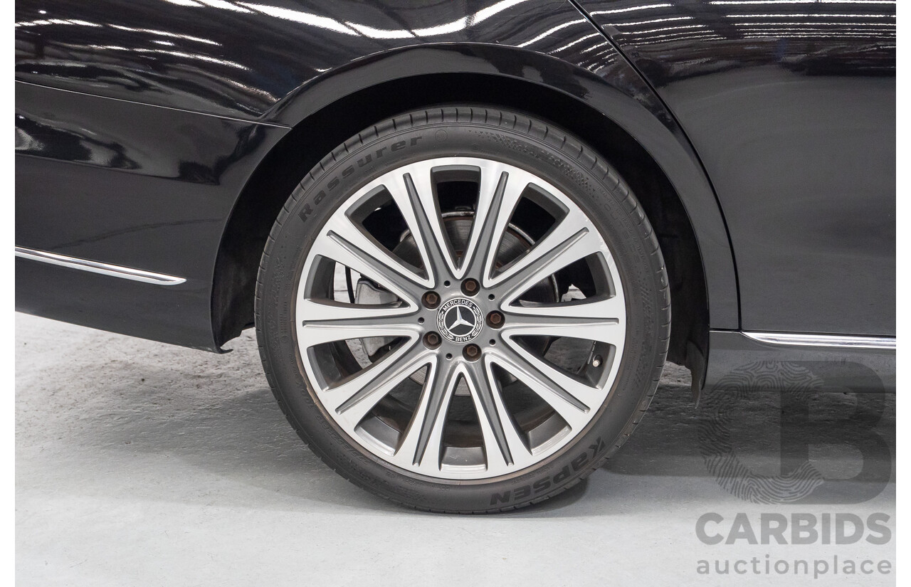 2/2019 Mercedes-Benz E220d 213 MY19 4d Saloon Obsidian Black Metallic Turbo 2.0L