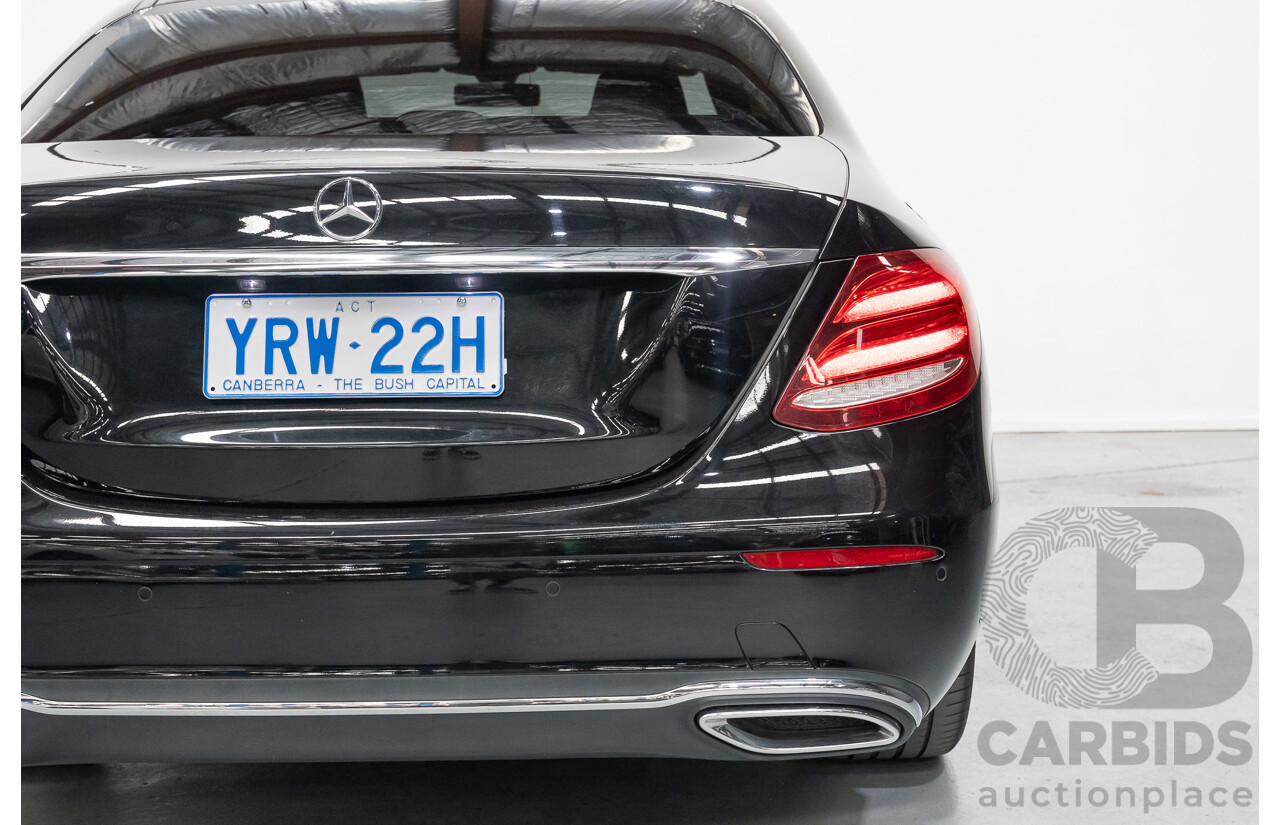2/2019 Mercedes-Benz E220d 213 MY19 4d Saloon Obsidian Black Metallic Turbo 2.0L