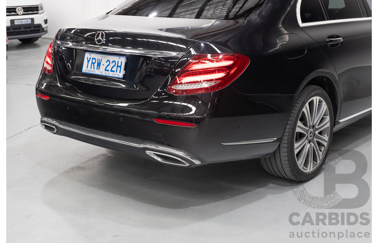 2/2019 Mercedes-Benz E220d 213 MY19 4d Saloon Obsidian Black Metallic Turbo 2.0L