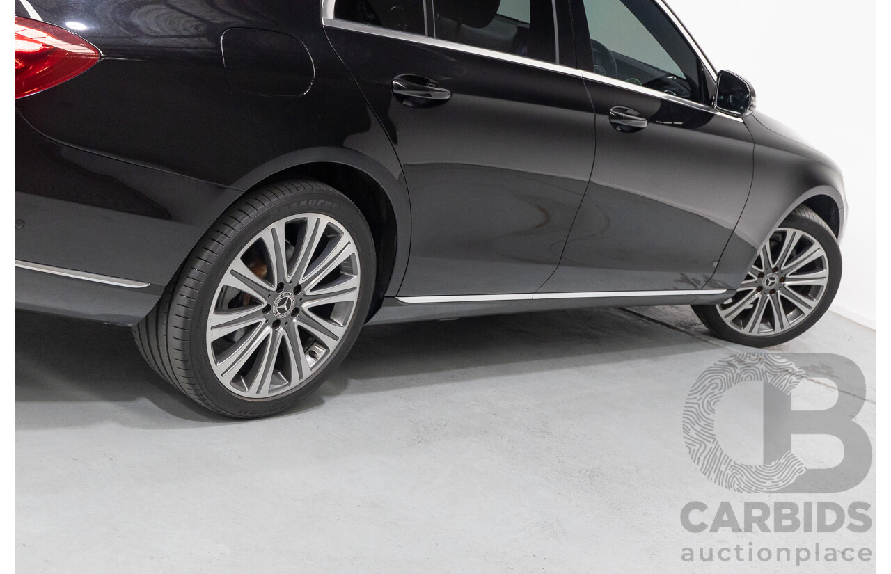 2/2019 Mercedes-Benz E220d 213 MY19 4d Saloon Obsidian Black Metallic Turbo 2.0L