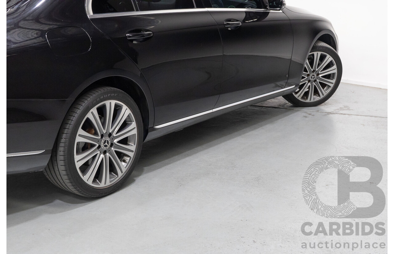 2/2019 Mercedes-Benz E220d 213 MY19 4d Saloon Obsidian Black Metallic Turbo 2.0L