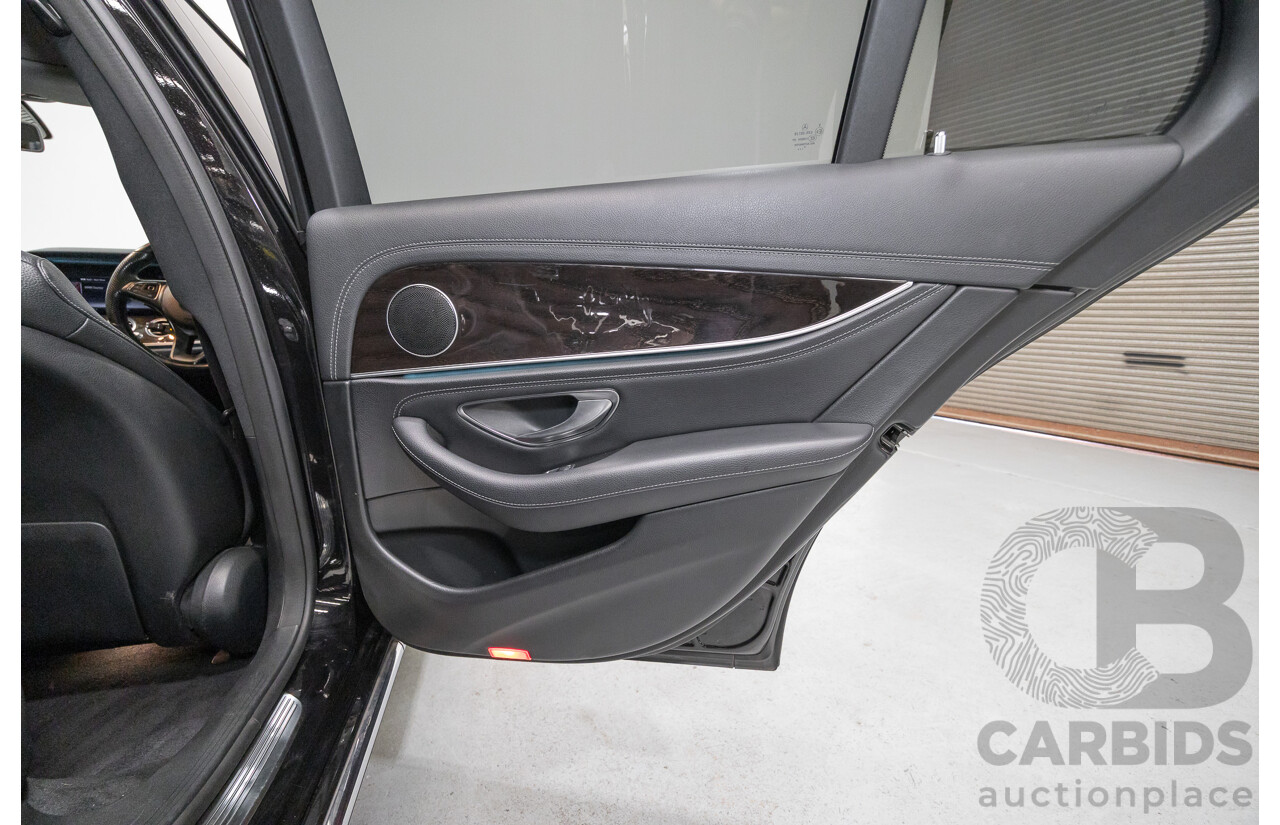 2/2019 Mercedes-Benz E220d 213 MY19 4d Saloon Obsidian Black Metallic Turbo 2.0L