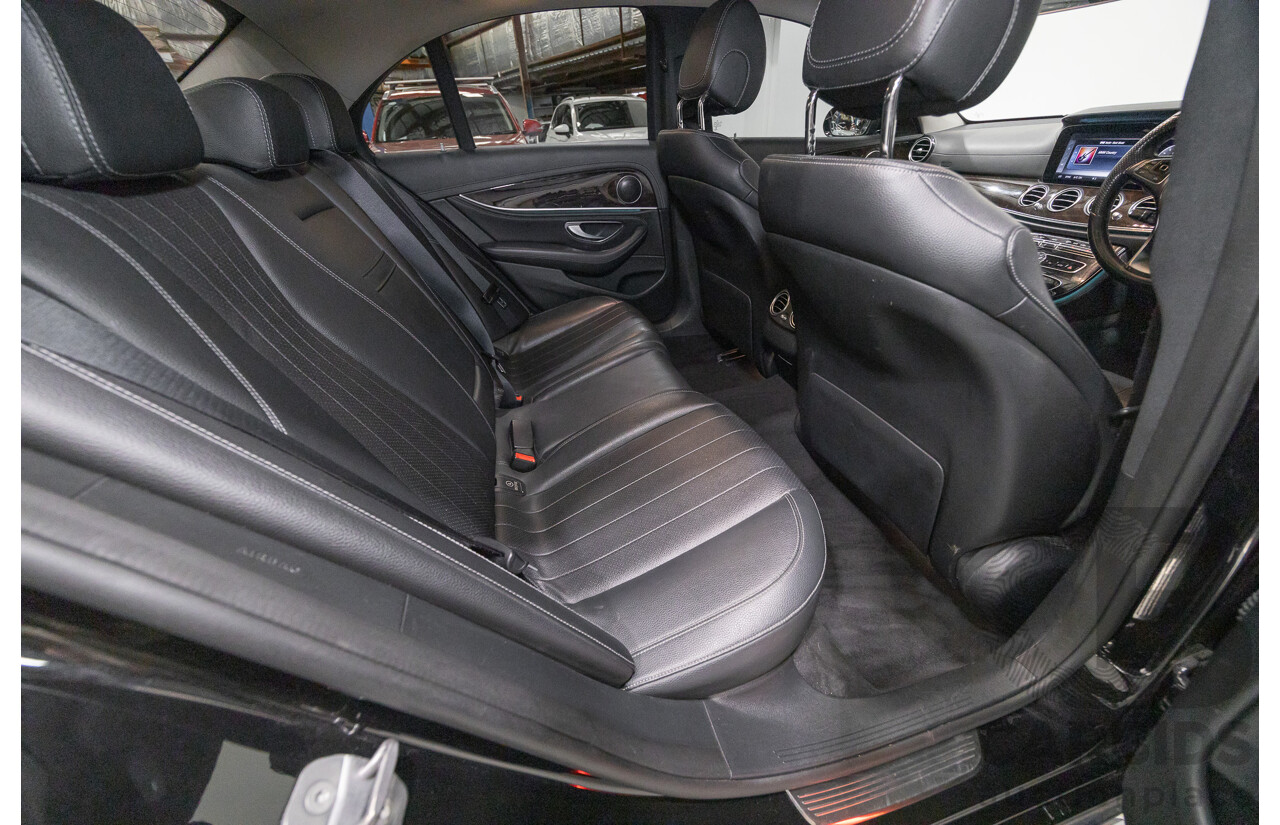 2/2019 Mercedes-Benz E220d 213 MY19 4d Saloon Obsidian Black Metallic Turbo 2.0L