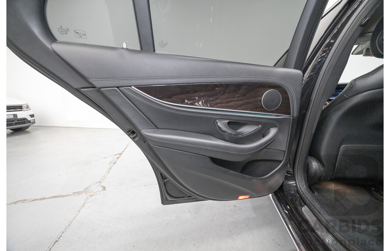 2/2019 Mercedes-Benz E220d 213 MY19 4d Saloon Obsidian Black Metallic Turbo 2.0L