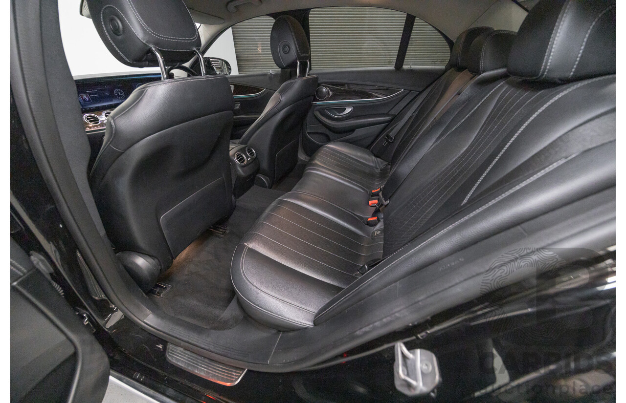 2/2019 Mercedes-Benz E220d 213 MY19 4d Saloon Obsidian Black Metallic Turbo 2.0L