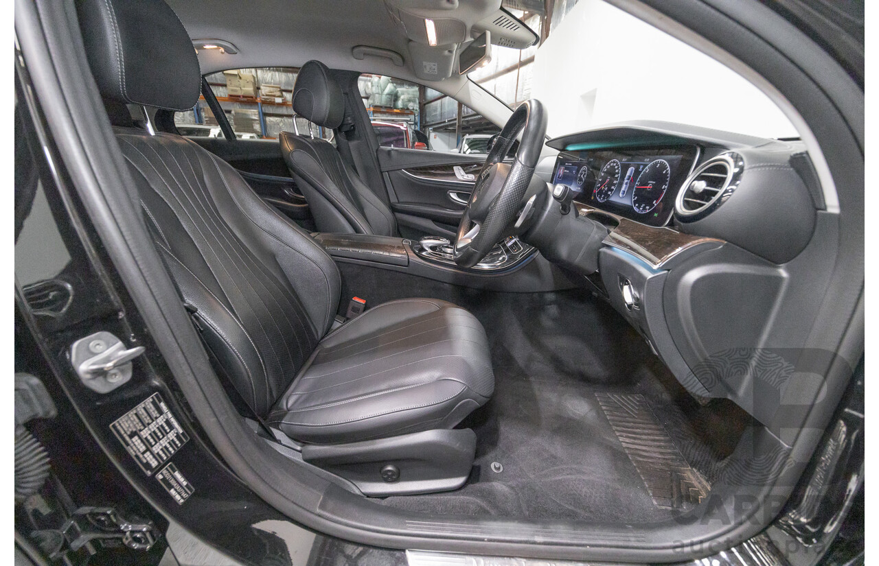 2/2019 Mercedes-Benz E220d 213 MY19 4d Saloon Obsidian Black Metallic Turbo 2.0L