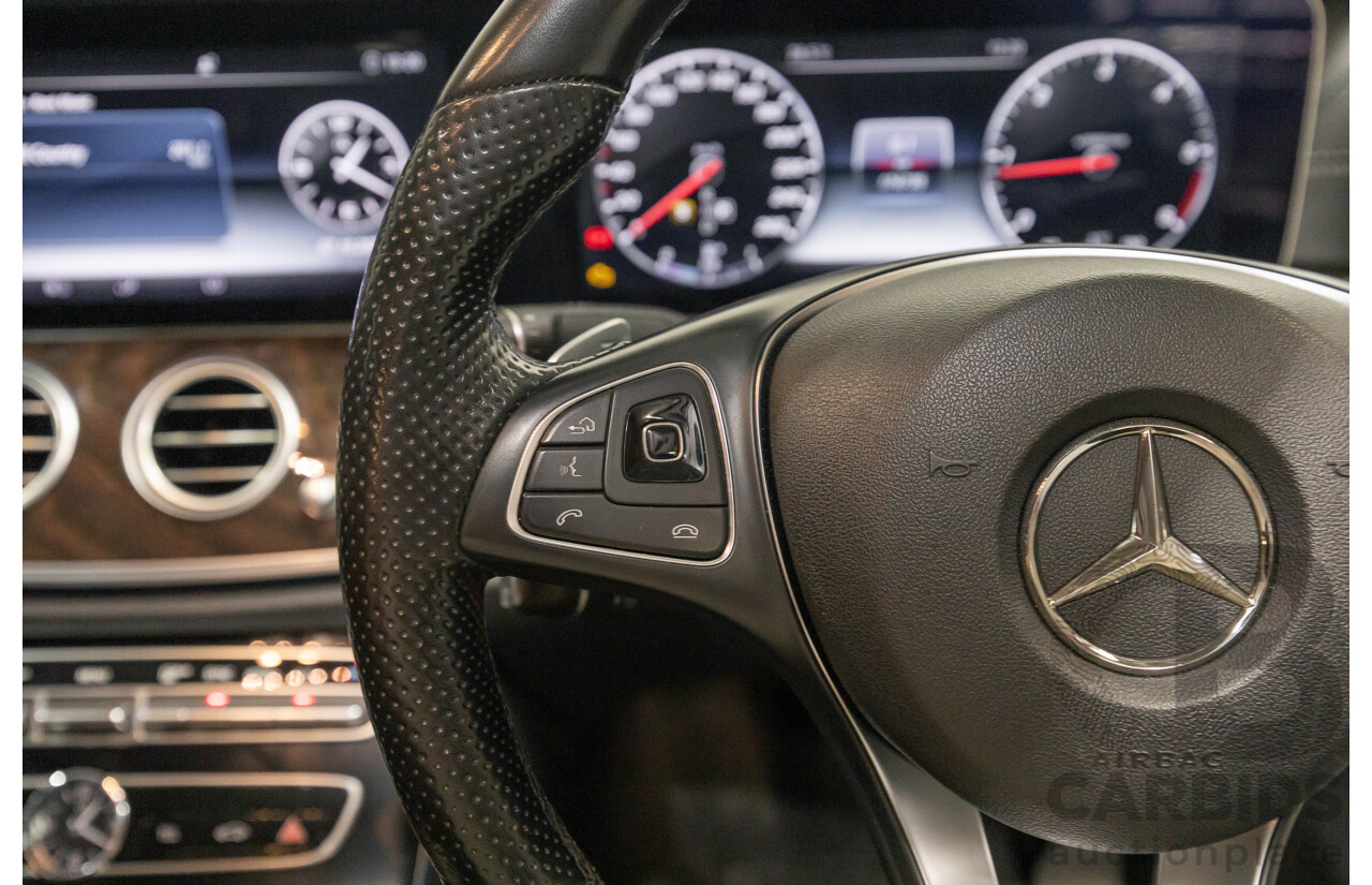2/2019 Mercedes-Benz E220d 213 MY19 4d Saloon Obsidian Black Metallic Turbo 2.0L