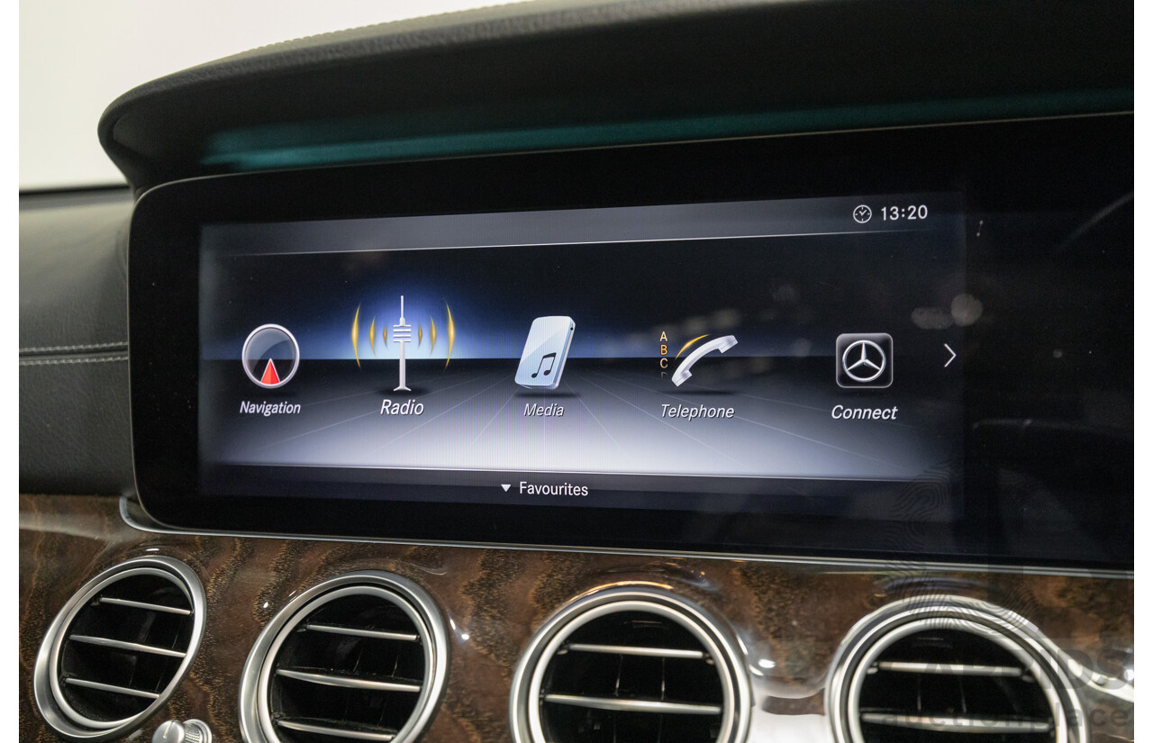 2/2019 Mercedes-Benz E220d 213 MY19 4d Saloon Obsidian Black Metallic Turbo 2.0L