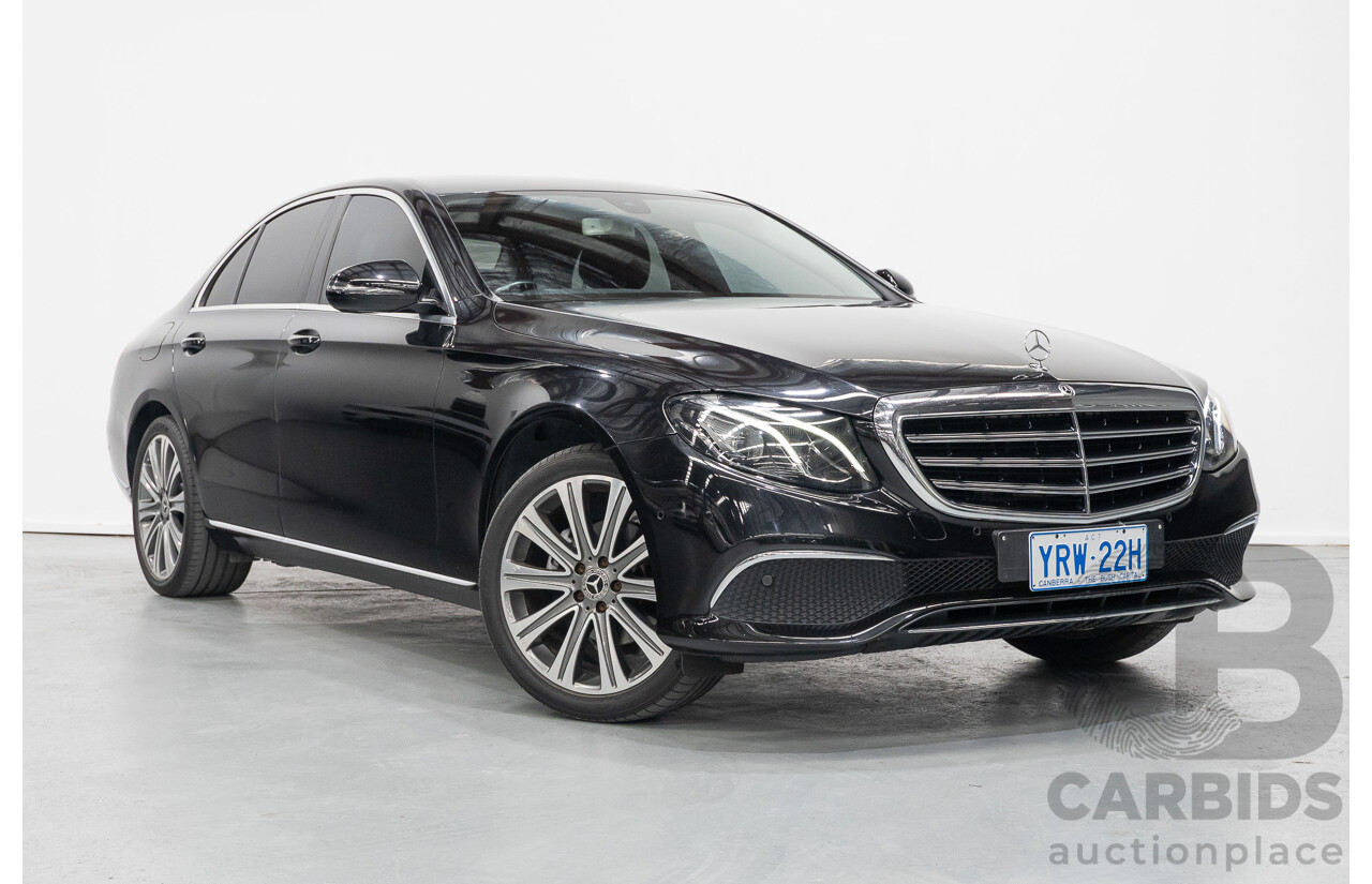 2/2019 Mercedes-Benz E220d 213 MY19 4d Saloon Obsidian Black Metallic Turbo 2.0L