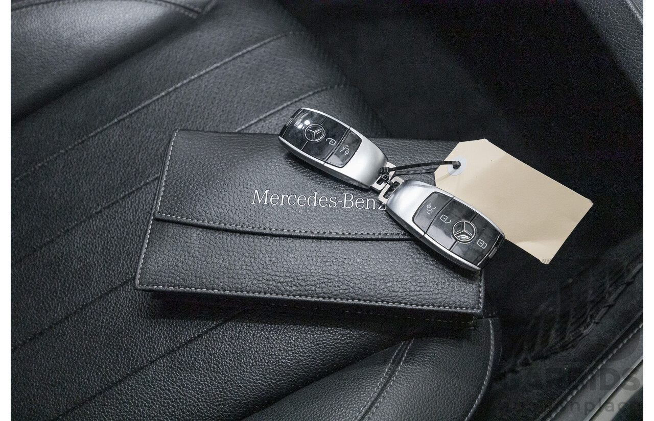 2/2019 Mercedes-Benz E220d 213 MY19 4d Saloon Obsidian Black Metallic Turbo 2.0L