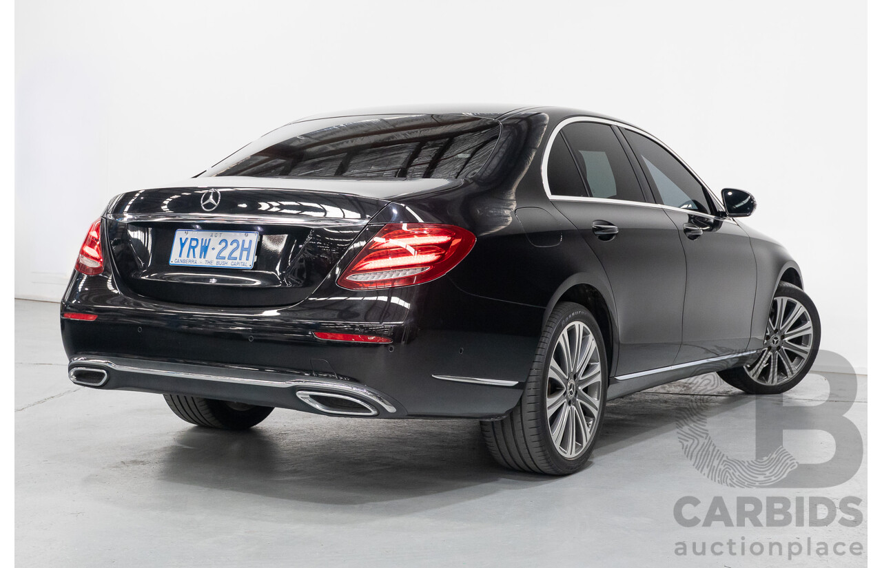 2/2019 Mercedes-Benz E220d 213 MY19 4d Saloon Obsidian Black Metallic Turbo 2.0L