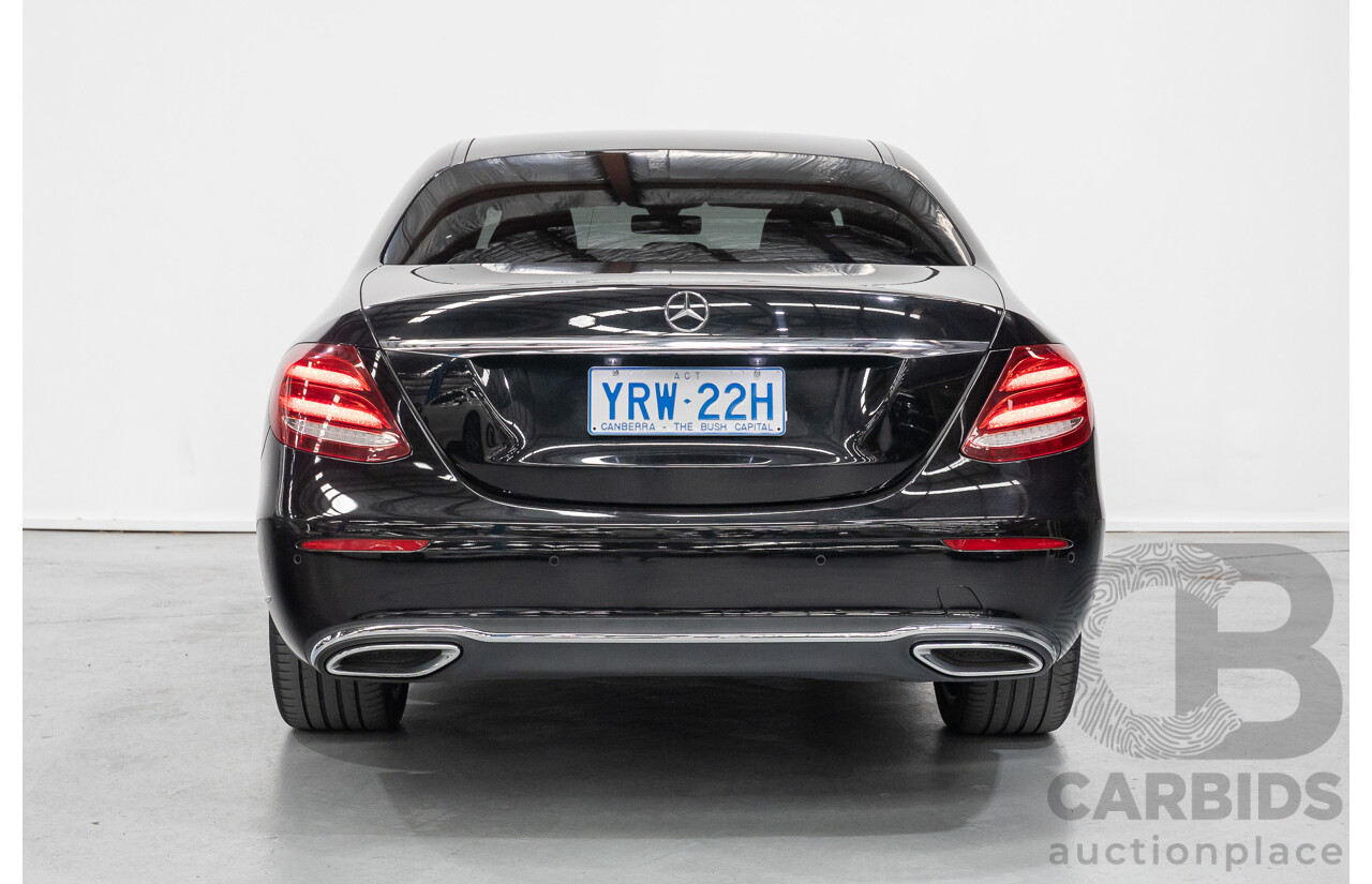 2/2019 Mercedes-Benz E220d 213 MY19 4d Saloon Obsidian Black Metallic Turbo 2.0L