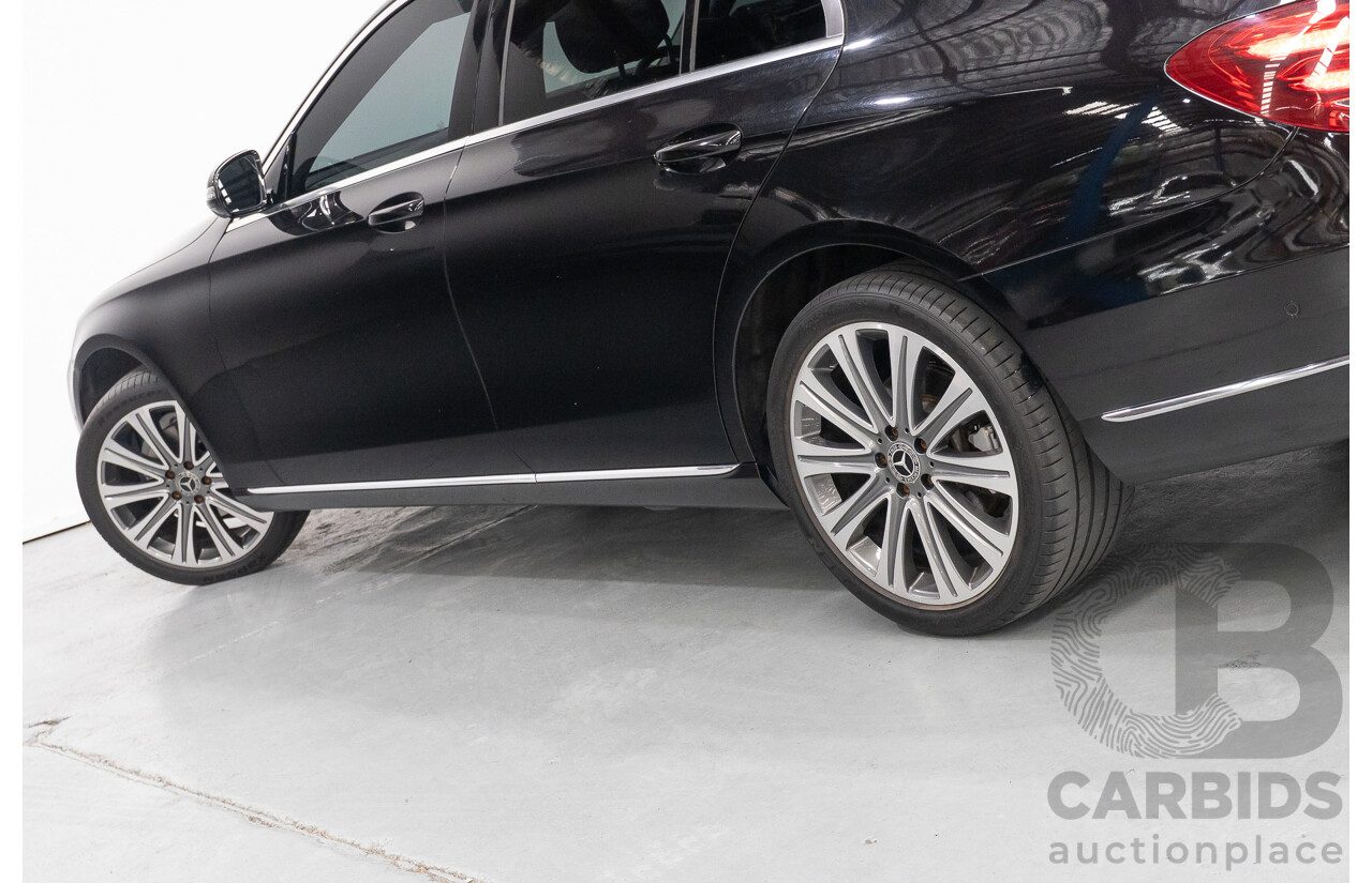 2/2019 Mercedes-Benz E220d 213 MY19 4d Saloon Obsidian Black Metallic Turbo 2.0L