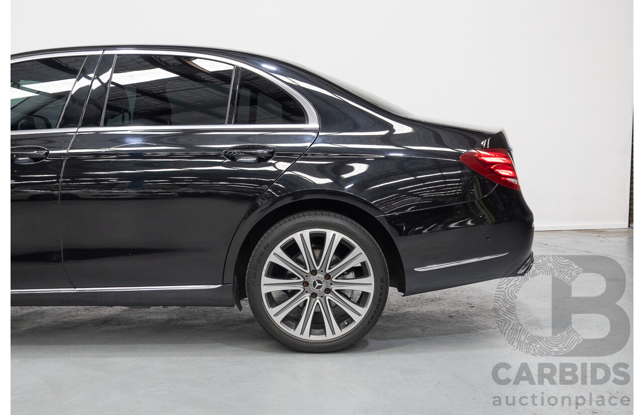 2/2019 Mercedes-Benz E220d 213 MY19 4d Saloon Obsidian Black Metallic Turbo 2.0L