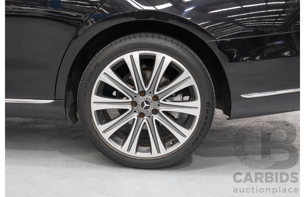 2/2019 Mercedes-Benz E220d 213 MY19 4d Saloon Obsidian Black Metallic Turbo 2.0L