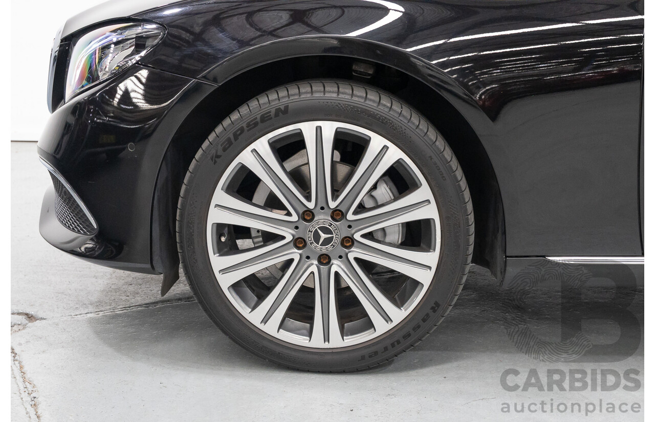 2/2019 Mercedes-Benz E220d 213 MY19 4d Saloon Obsidian Black Metallic Turbo 2.0L