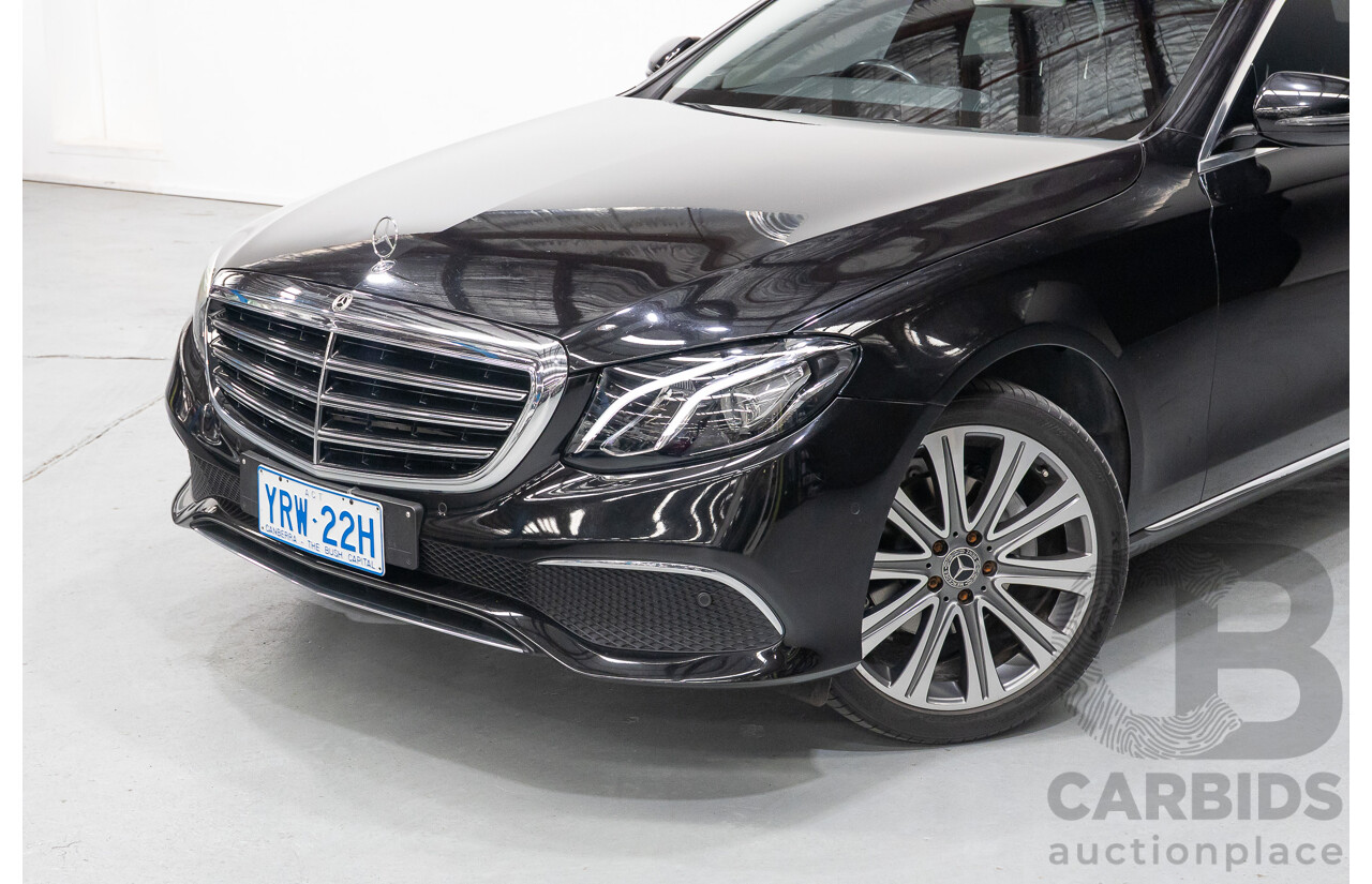 2/2019 Mercedes-Benz E220d 213 MY19 4d Saloon Obsidian Black Metallic Turbo 2.0L