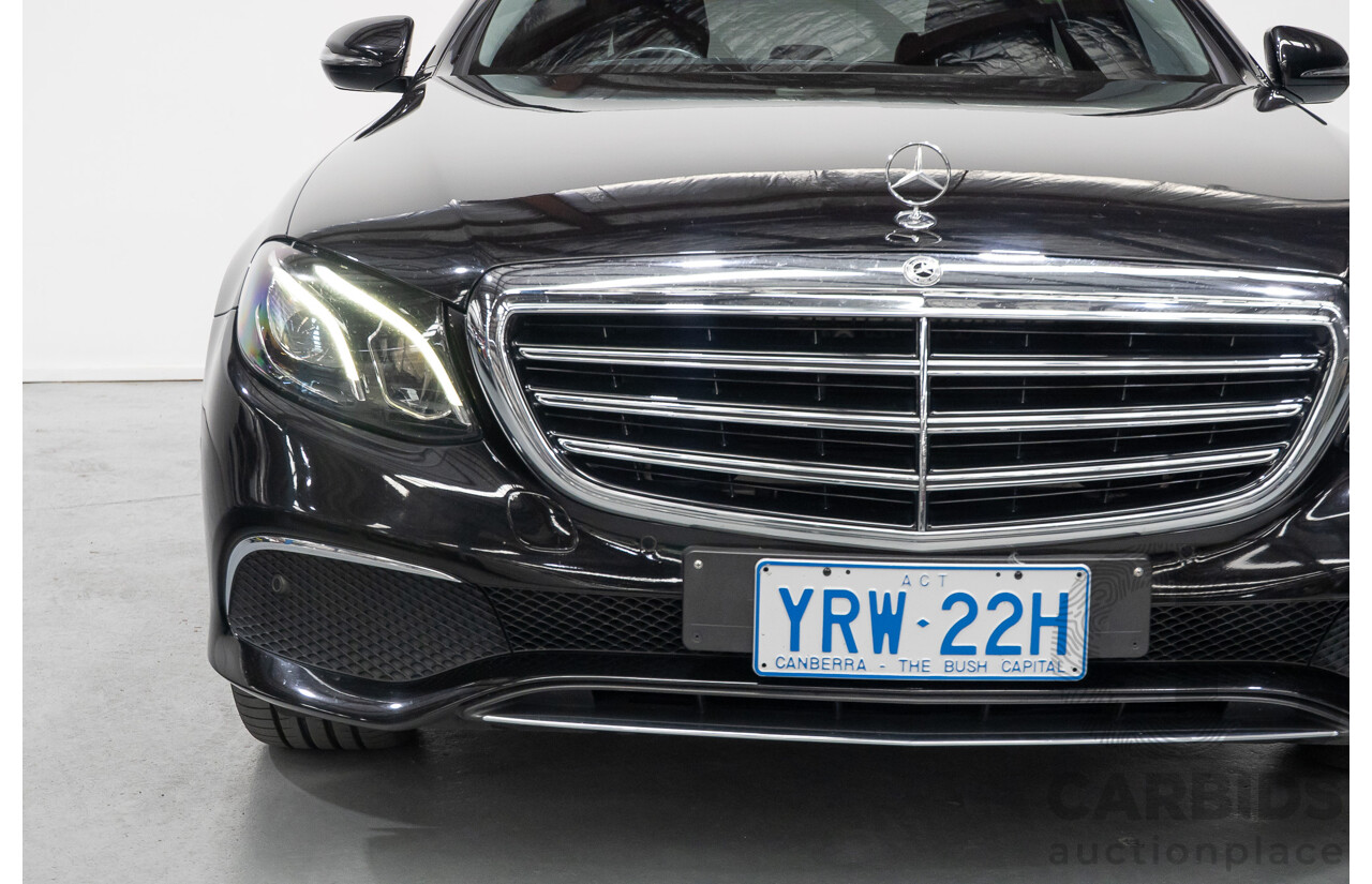 2/2019 Mercedes-Benz E220d 213 MY19 4d Saloon Obsidian Black Metallic Turbo 2.0L
