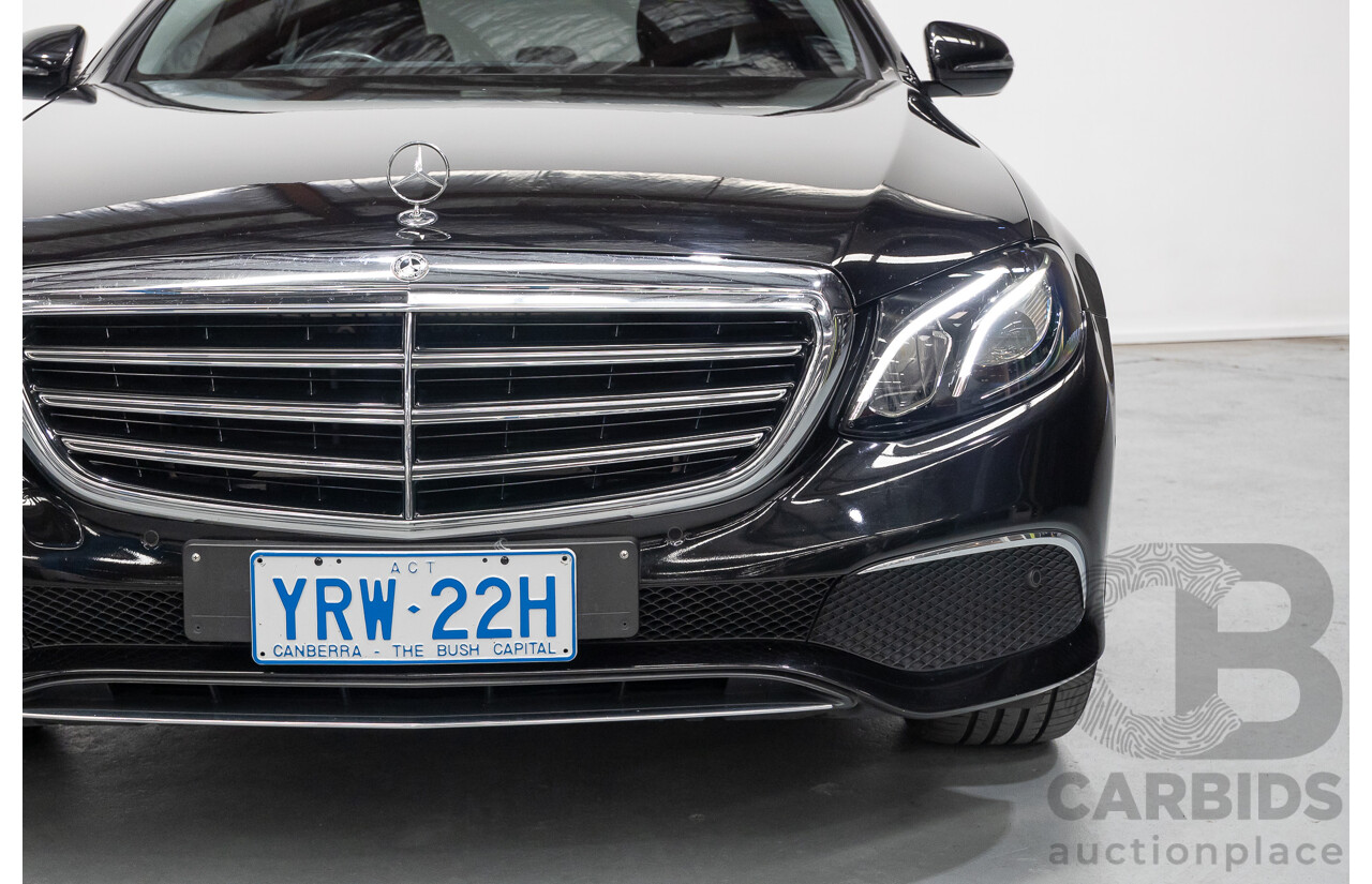 2/2019 Mercedes-Benz E220d 213 MY19 4d Saloon Obsidian Black Metallic Turbo 2.0L