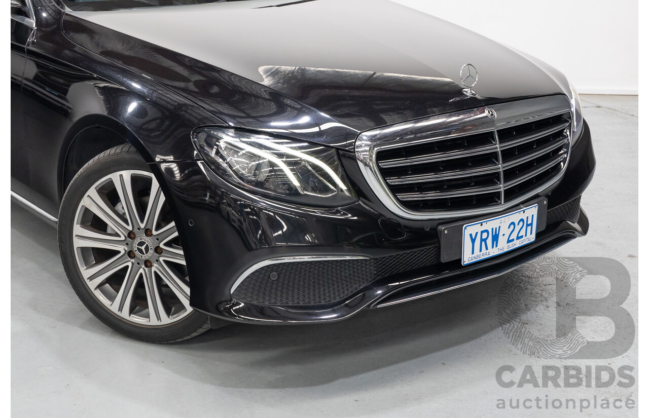 2/2019 Mercedes-Benz E220d 213 MY19 4d Saloon Obsidian Black Metallic Turbo 2.0L