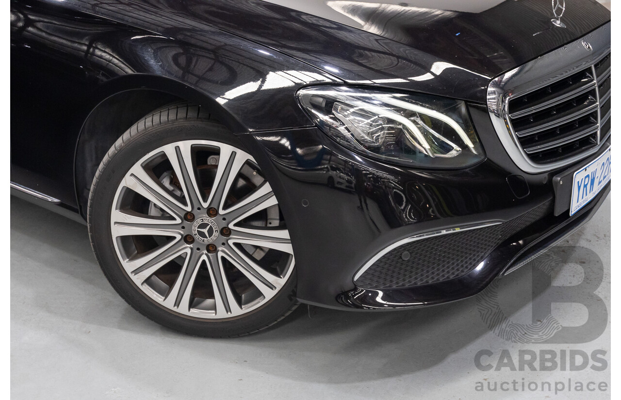 2/2019 Mercedes-Benz E220d 213 MY19 4d Saloon Obsidian Black Metallic Turbo 2.0L