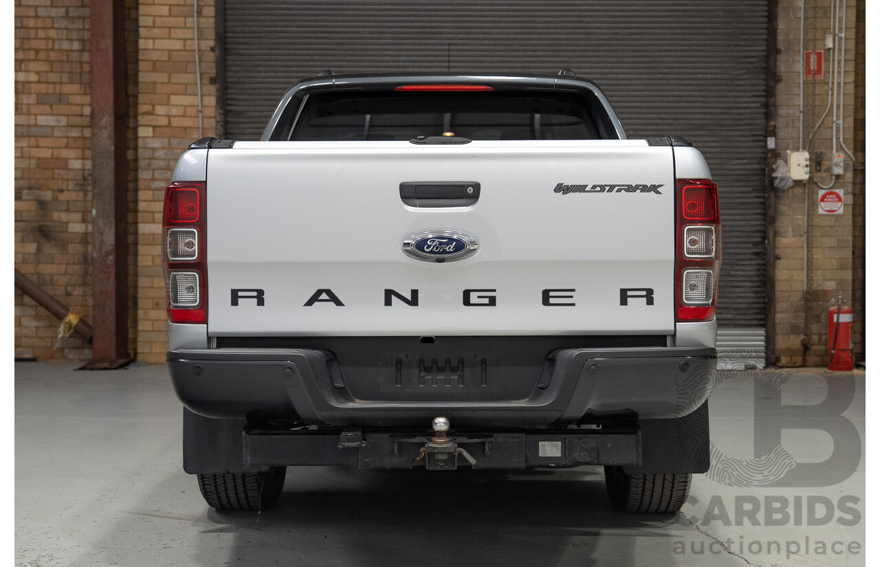 02/2014 Ford Ranger Wildtrak 3.2 (4x4) PX 4d Dual Cab Utility Highlight Silver Turbo Diesel 3.2L