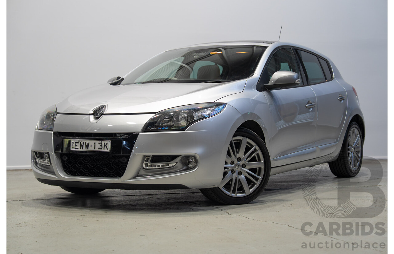 10/2013 Renault Megane GT-Line B95 5d Hatchback Silver 2.0L